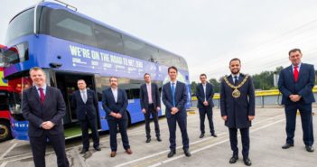 COP26 electric bus tour launches from north London bus depot