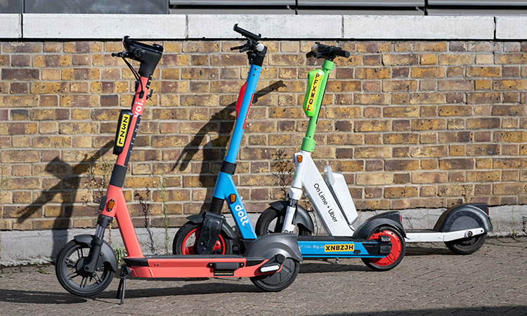 e-scooter Dot, Voi, Lime