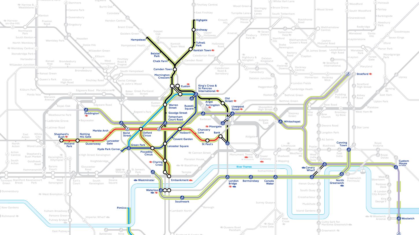 TfL increases 4G and 5G coverage - TfL Image Tube Map Showing Below Ground 4G And 5G Coverage July 2025 1 1 